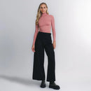 Blusa Segunda Pele Manga Longa Skin Cropped